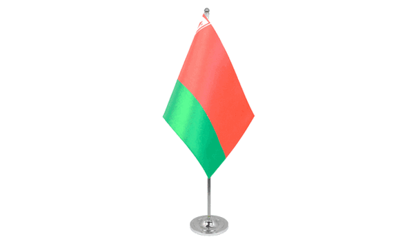 Belarus Satin Table Flag